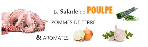 recette lefish gourmand de poulpe cuit en salade avec pommes de terre et aromates